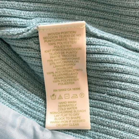 SIGRID OLSEN  Turquoise front zippered Jacket XL NWT $159 - Picture 9 of 9